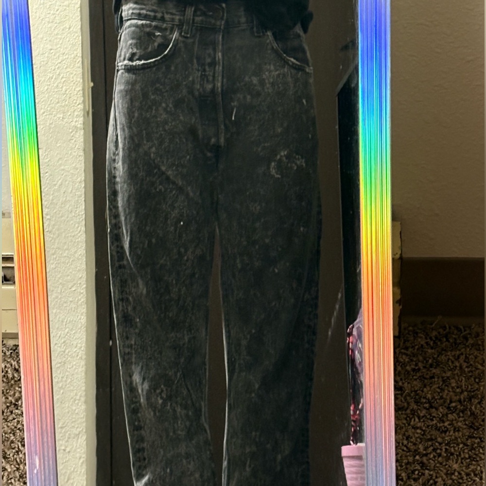 Levi's Black Acid Wash Men's Jeans